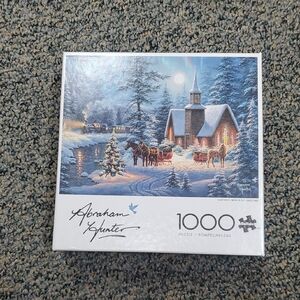 Abraham Hunter Winter Scene Puzzle - 1000 Pieces
